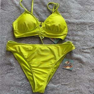 Bright Yellow Bikini Set